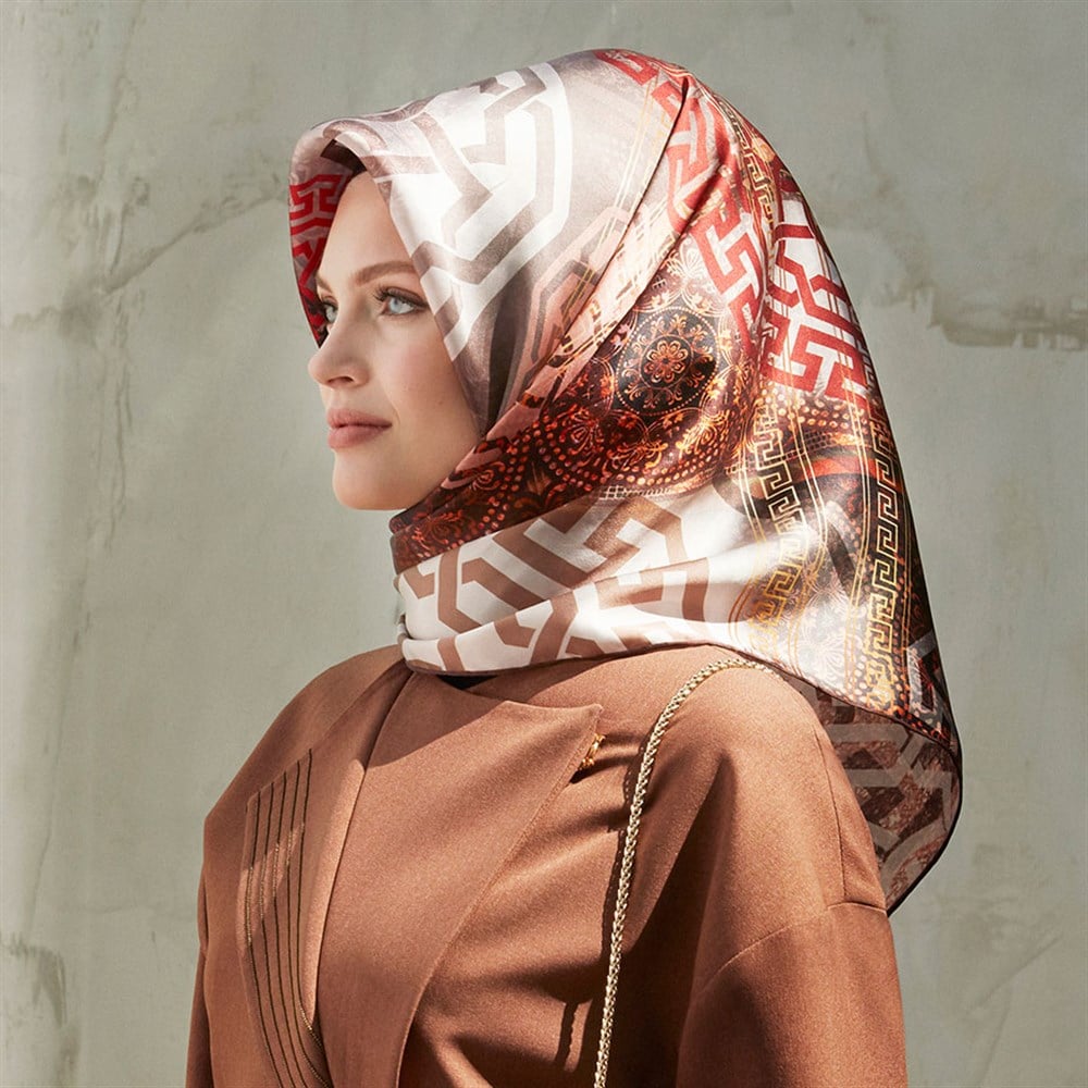 Armine İpek Eşarp - 8245D 01 - Tivil