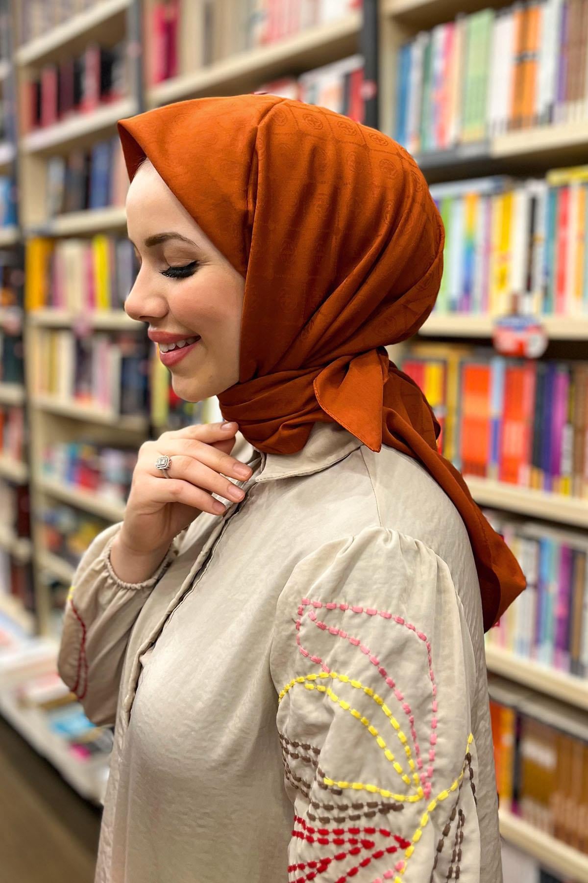 Aker Cotton Pamuk Eşarp - 1030700-961 - Kiremit