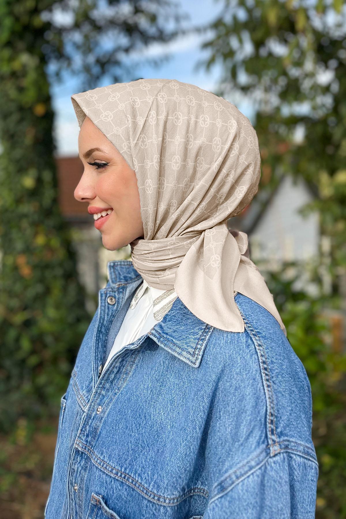 Aker Elegance Monogram Eşarp - 1090500-933