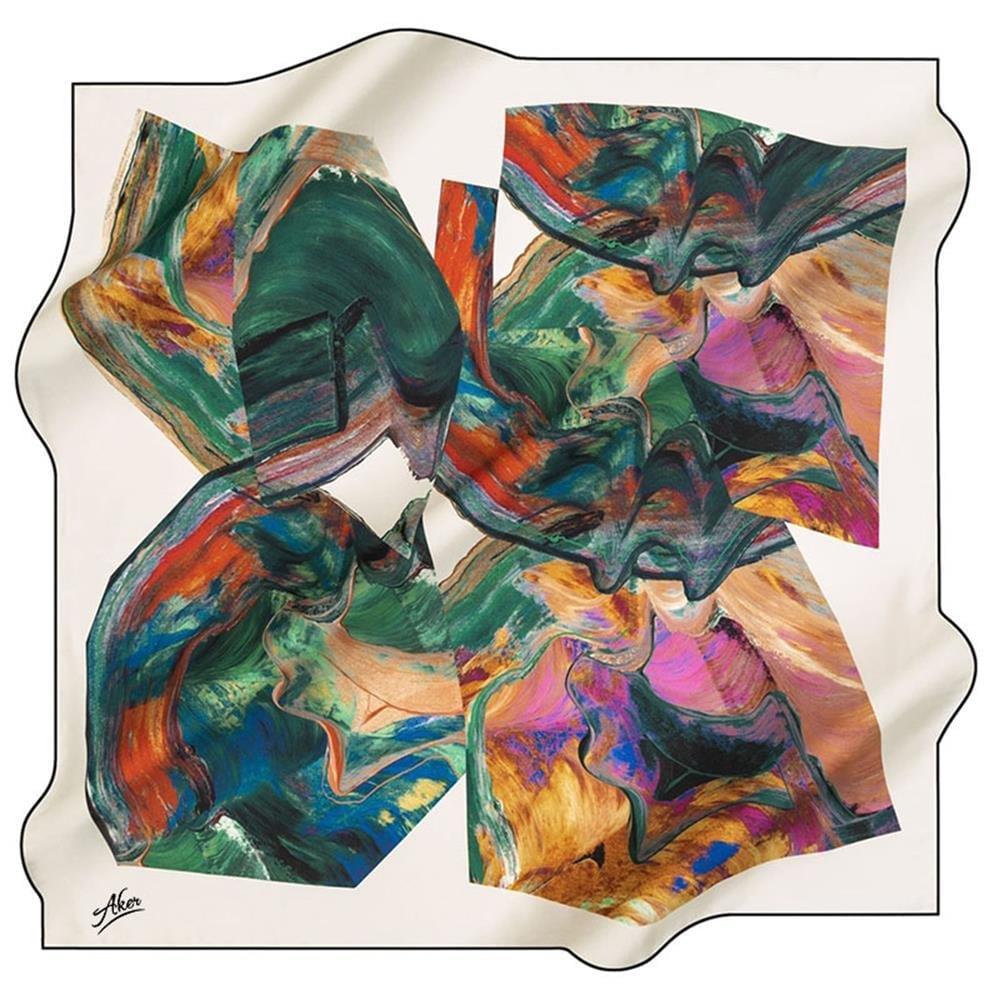 Aker Hafif Defolu Polyester Eşarp - 8129795-914 - C342
