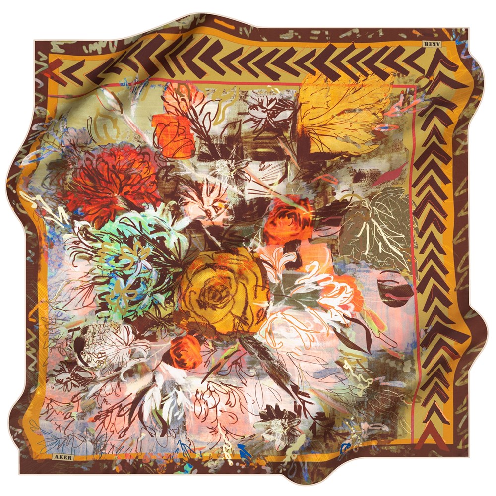 Aker Silk Scarf - 2021 Spring-Summer - 8210701-351 - Satin