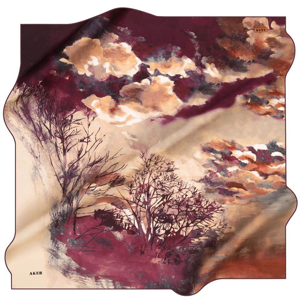 Aker Silk Scarf - 2021 Spring-Summer - 8099701-391 - Satin