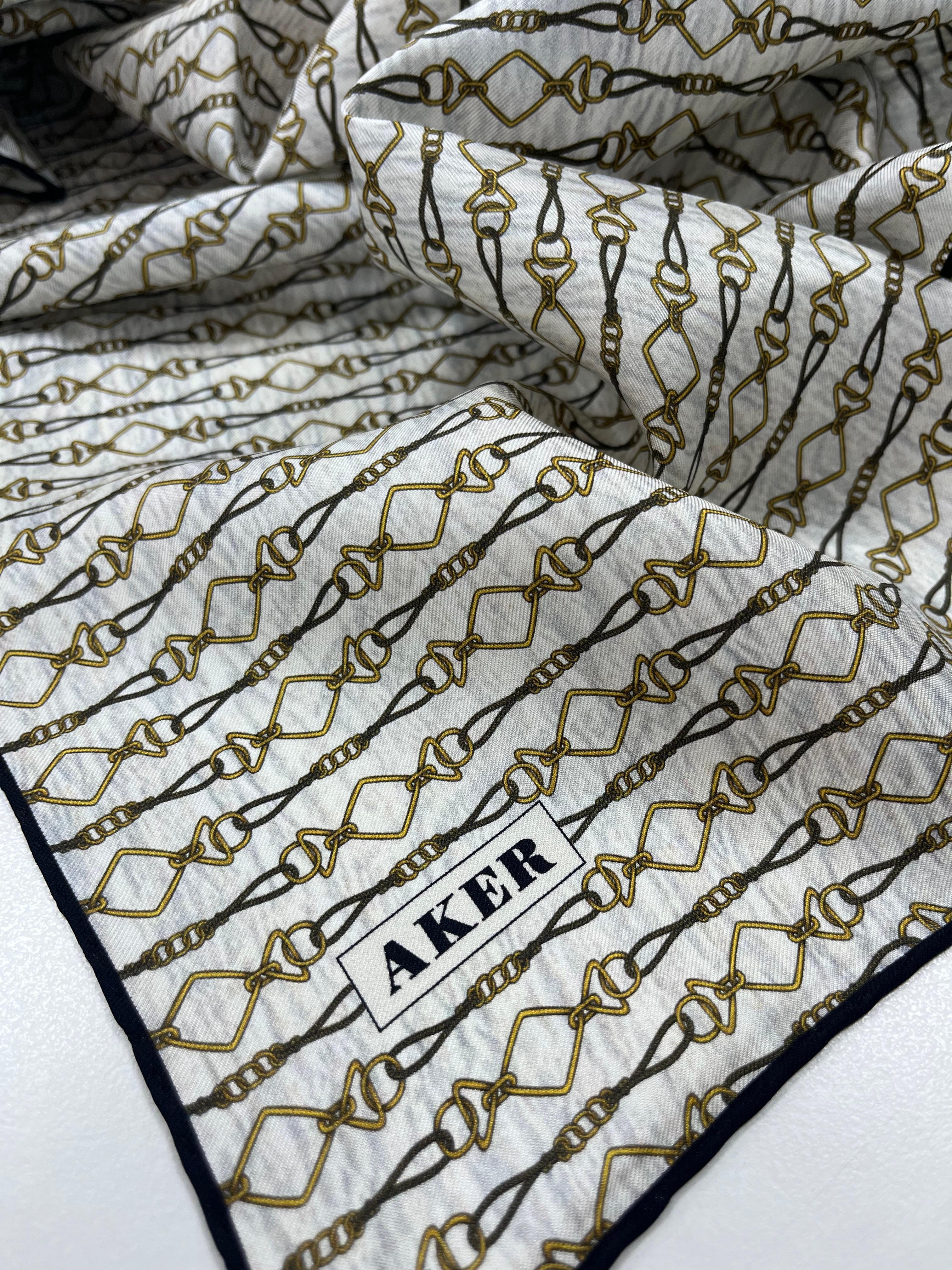 Aker Silk Scarf - 2025 Spring-Summer - 8985701-312 - Satin Silk