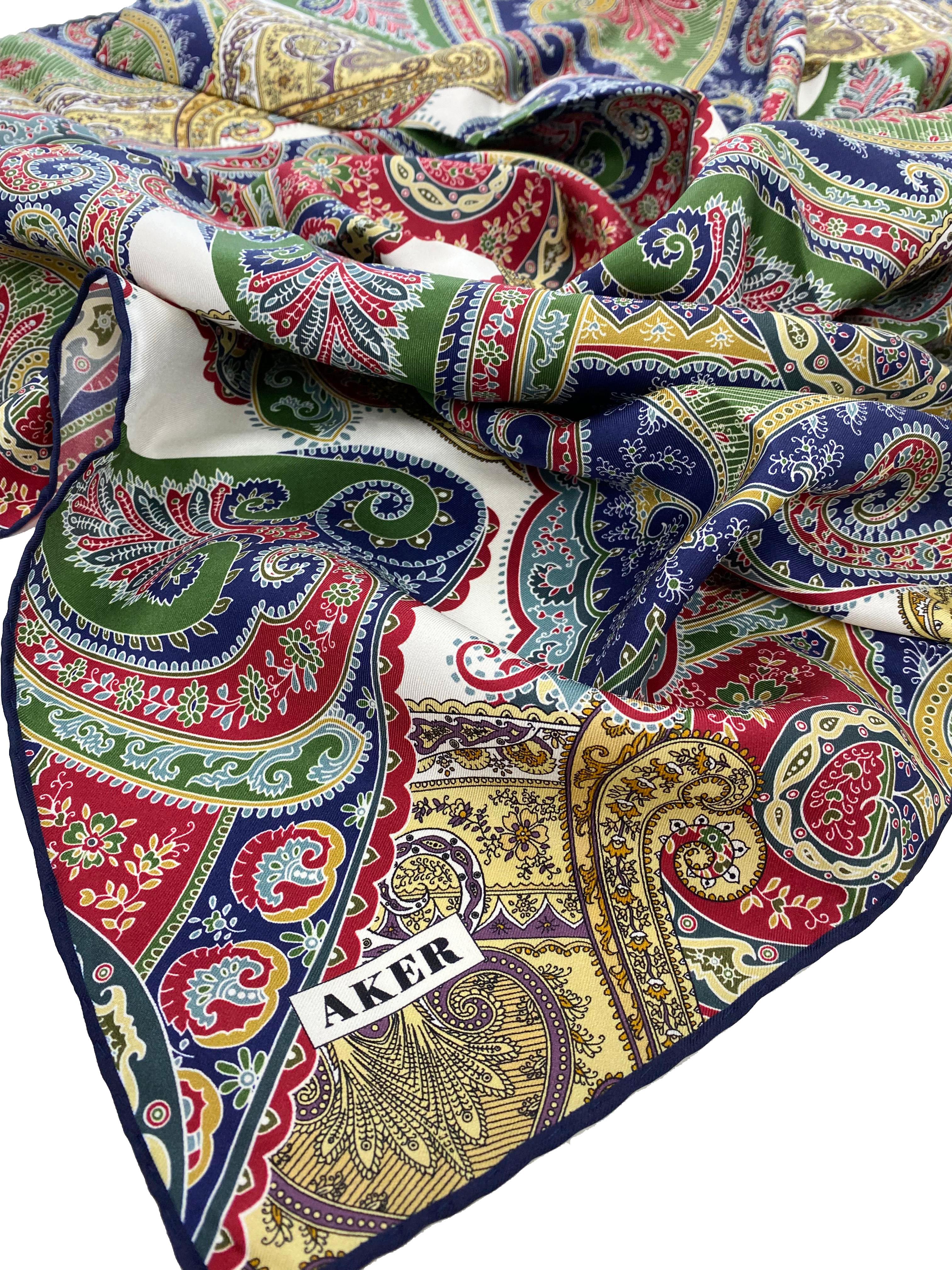 Aker Silk Scarf - 2025 Spring-Summer - 9038701-321 - Satin Silk