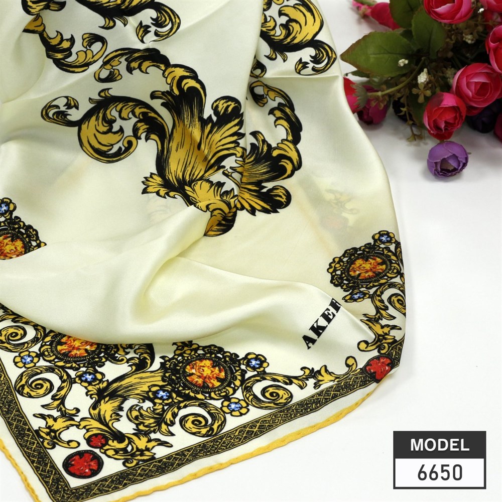 Aker İpek Eşarp - 6650202-362 - Varaklı
