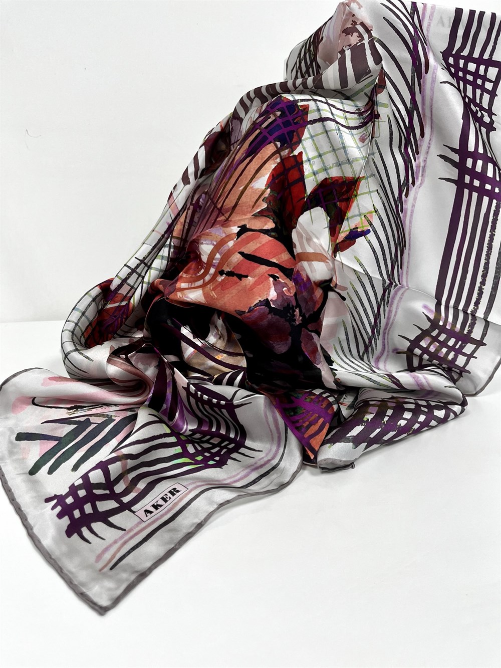 Aker Silk Scarf - 2021 Spring-Summer - 8198701-331 - Satin