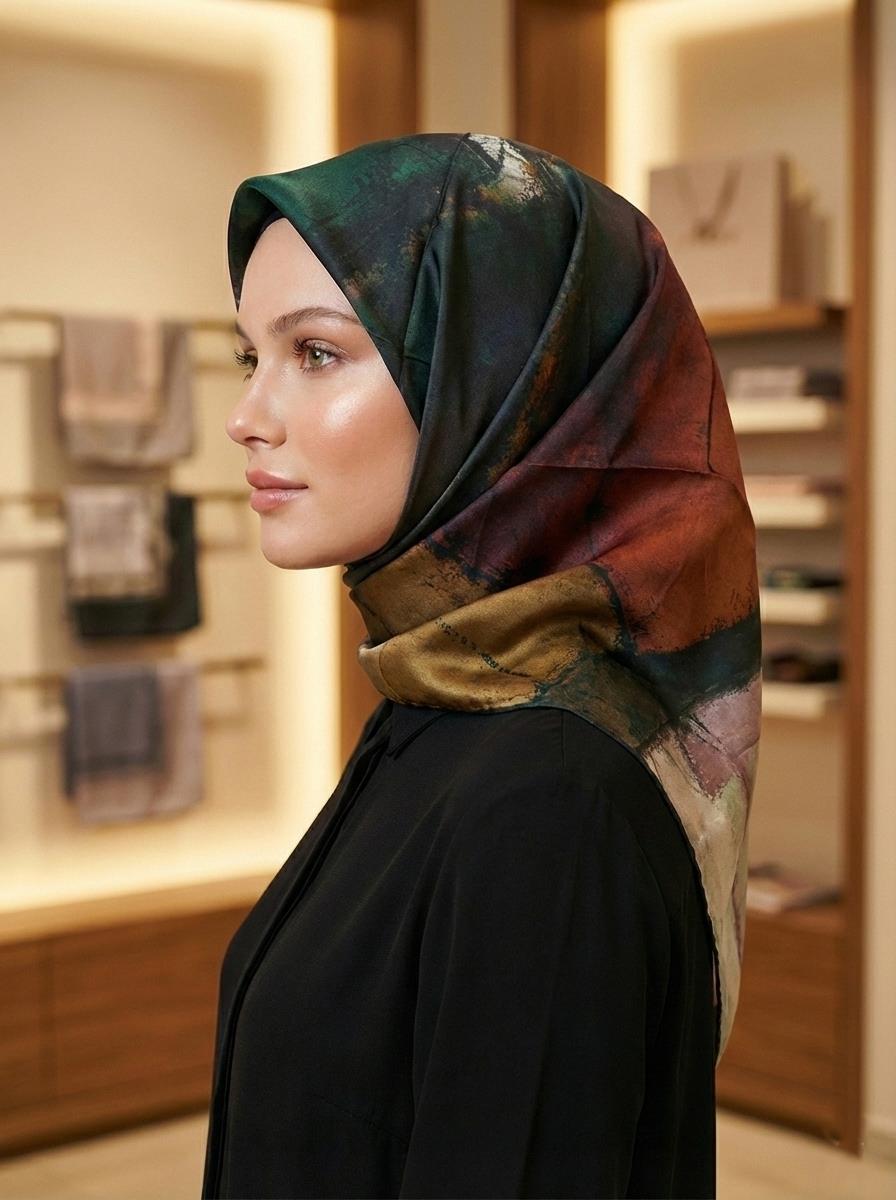 Aker İpek Eşarp Nostalji Serisi - 7487701-351 - Sura