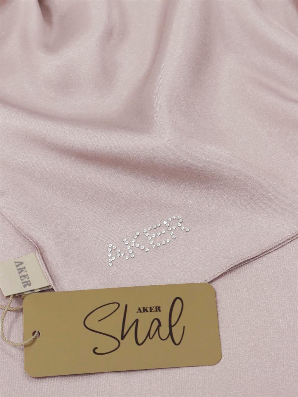 Aker Kristal Şal - Düz Renk - 3030100-992A - Açık Pembe