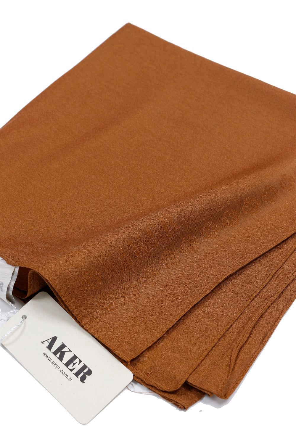 Aker Simli Monogram Eşarp - Düz Renk - 1040200-363 - Tarçın