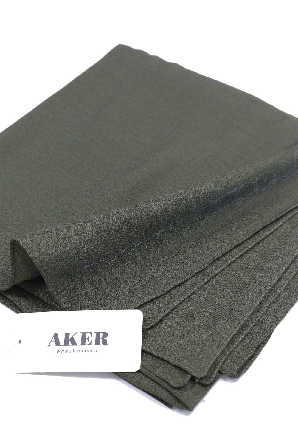 Aker Simli Monogram Eşarp - Düz Renk - 1040200-351