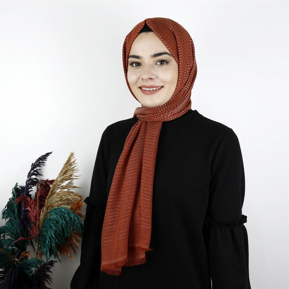 Aker Sport Simli Çizgili Şal - 1070100-962