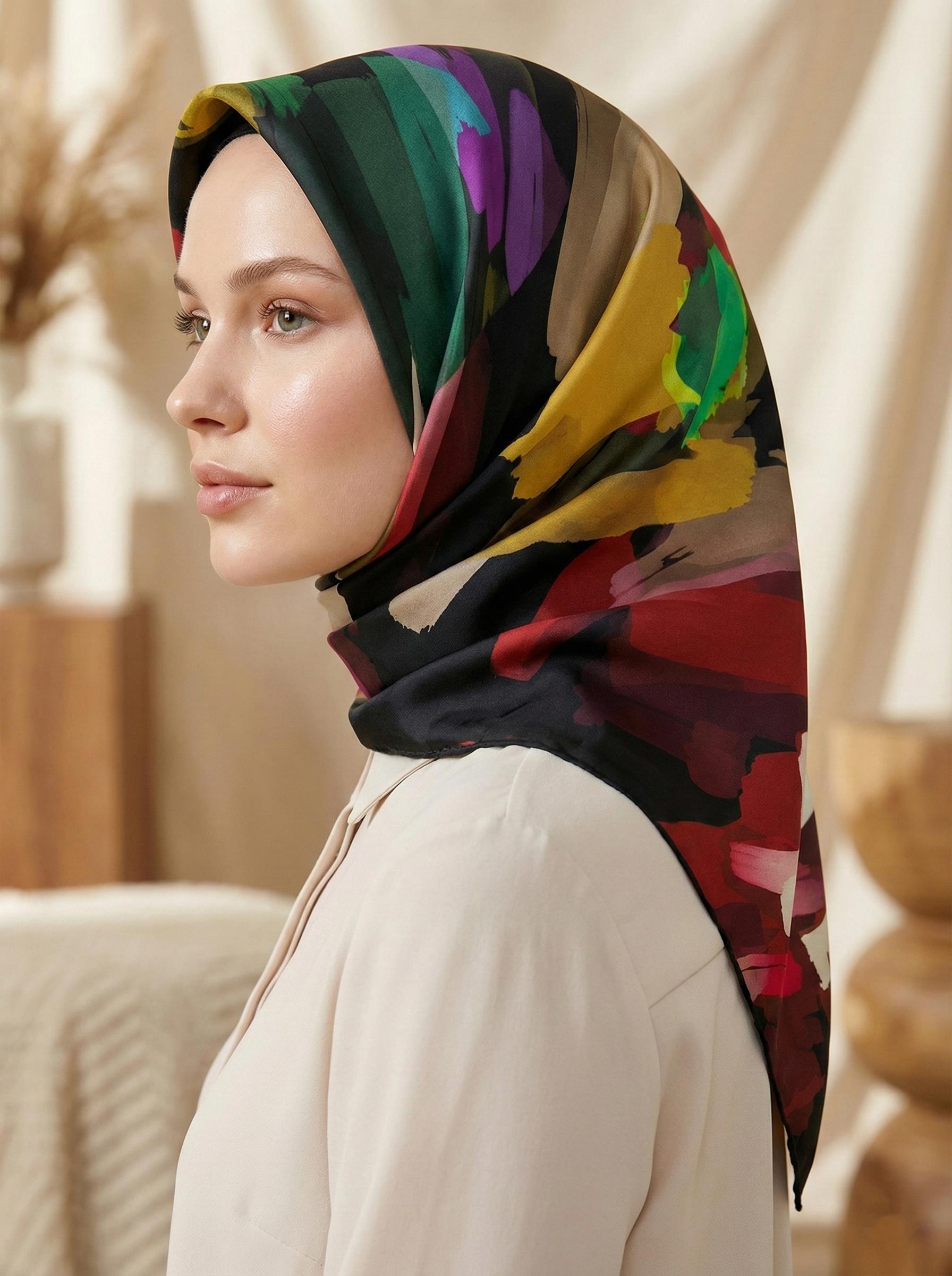 Aker Eşarp - Polyester Tivil Kumaş - 8295795-914