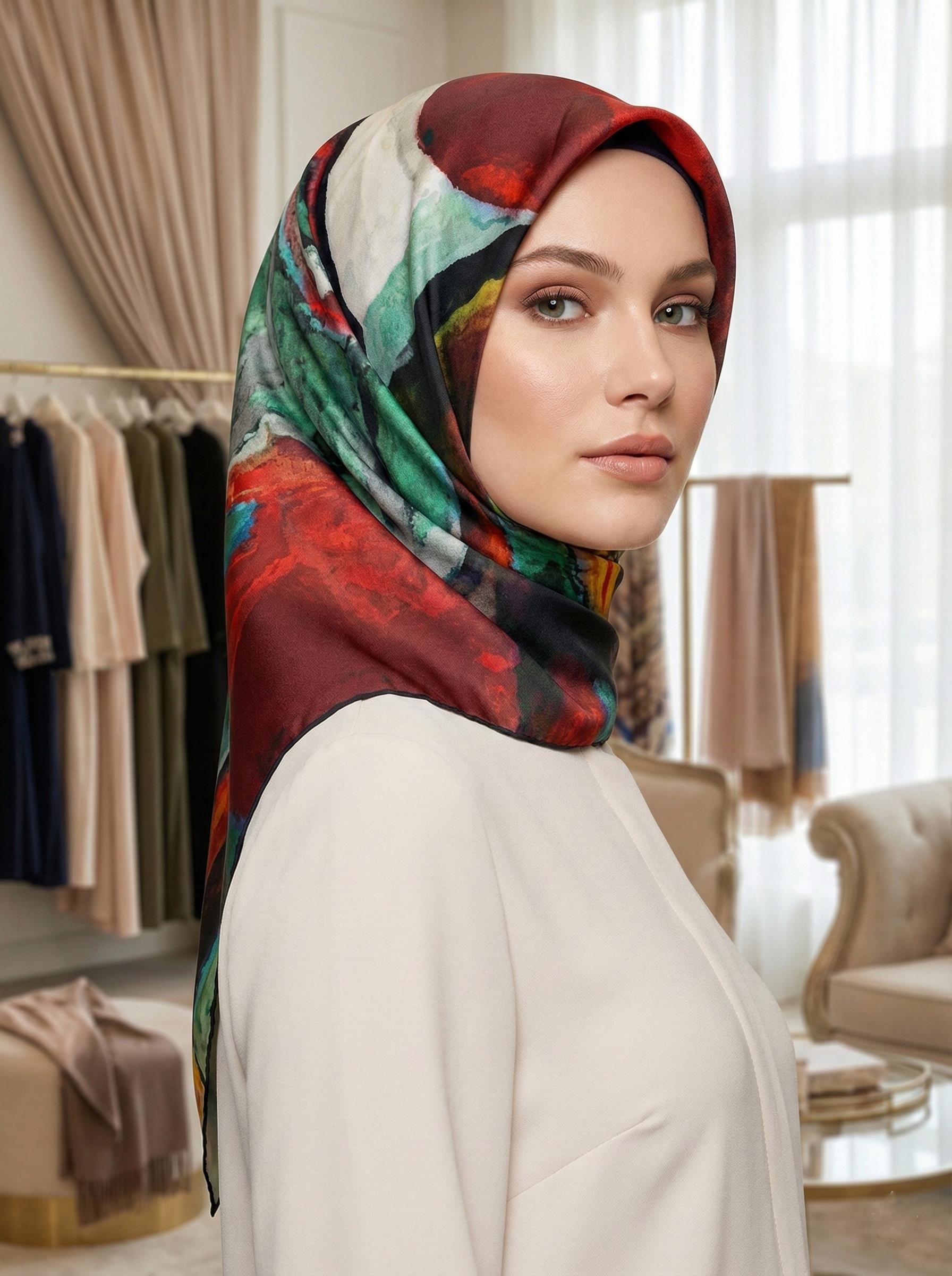 Aker Tivil Eşarp - Polyester Twill - 8534795-911