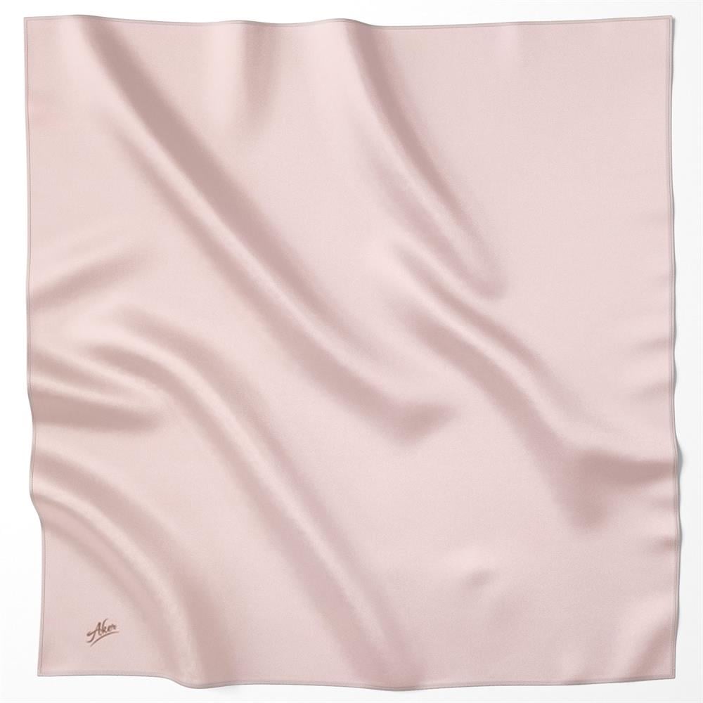 Aker Tivil Eşarp - Polyester Twill - Düz Renk - 8742795-992 - Pudra