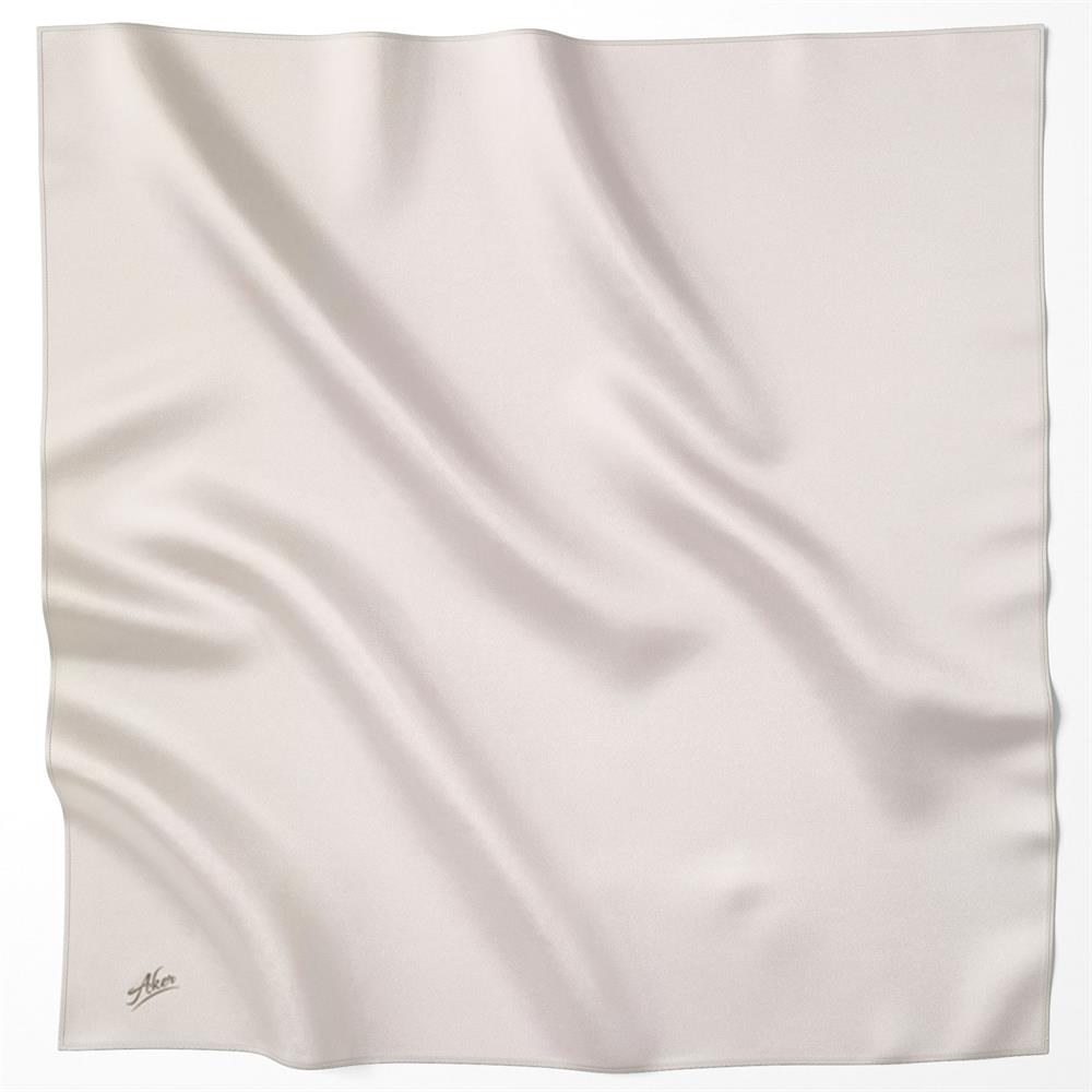 Aker Tivil Eşarp - Polyester Twill - Düz Renk - 8742795-935 - Krem