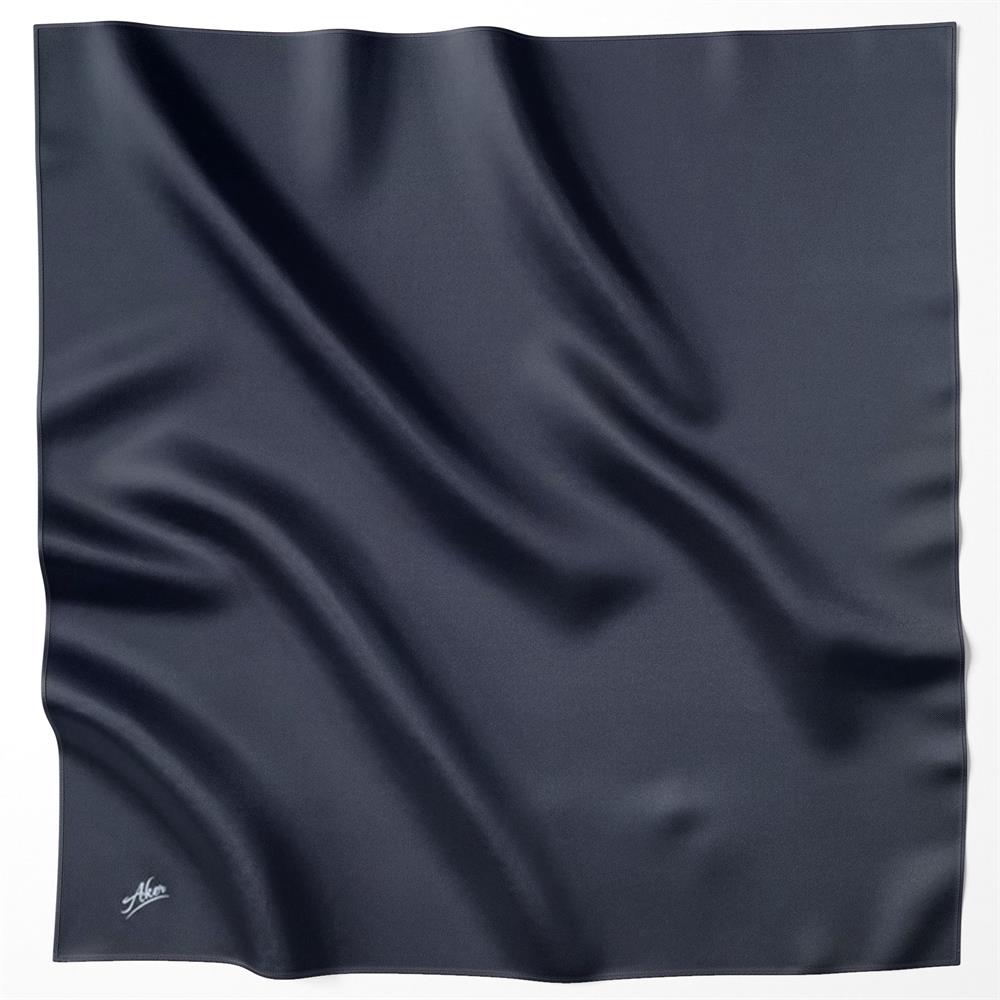 Aker Tivil Eşarp - Polyester Twill - Düz Renk - 8742795-921 - Lacivert