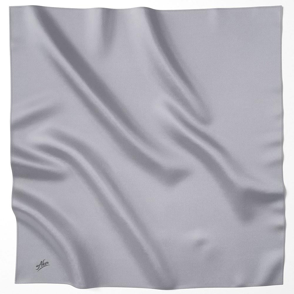 Aker Tivil Eşarp - Polyester Twill - Düz Renk - 8742795-975 - Gri