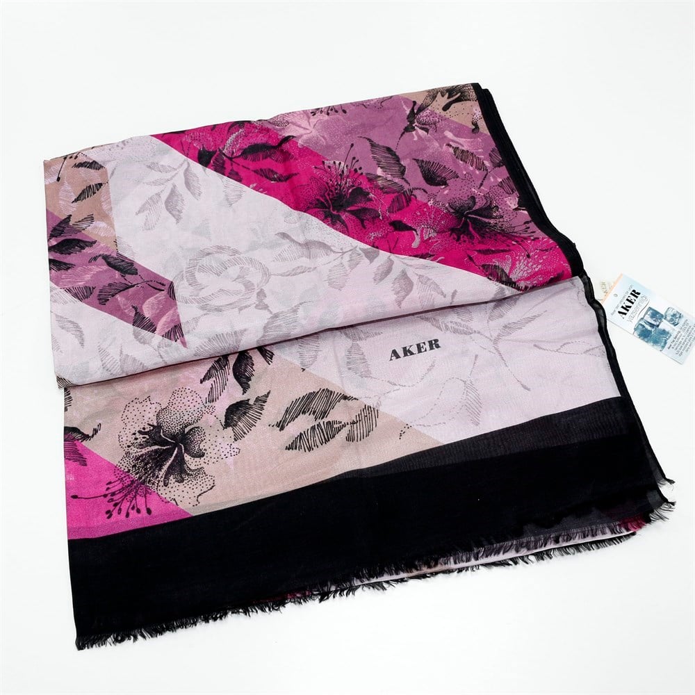 Aker Yaz Serinliği Koton Şal - Desenli - 7801777-413