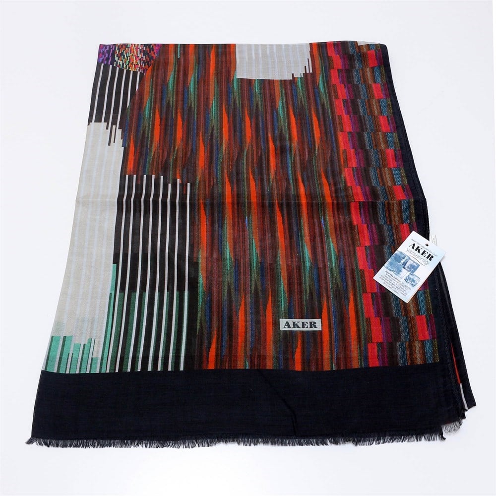 Aker Yaz Serinliği Koton Şal - Desenli - 7811777-411