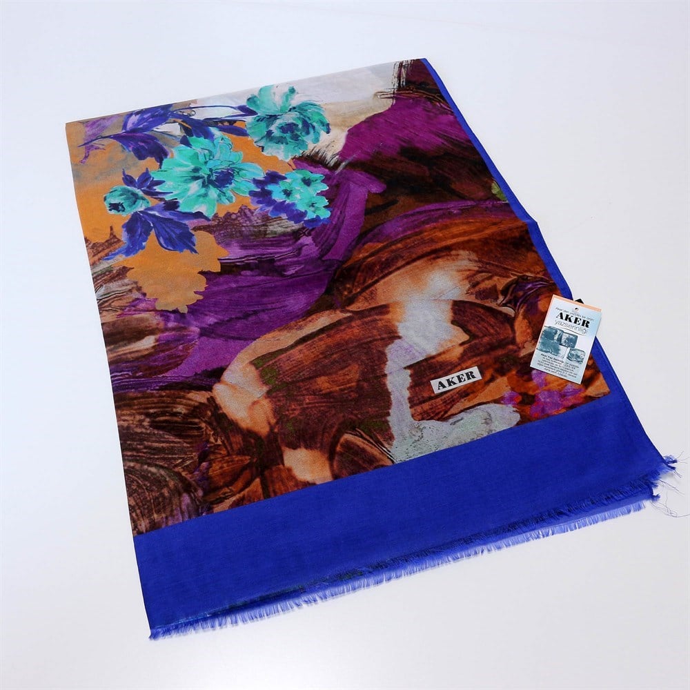 Aker Yaz Serinliği Koton Şal - Desenli - 7767777-422