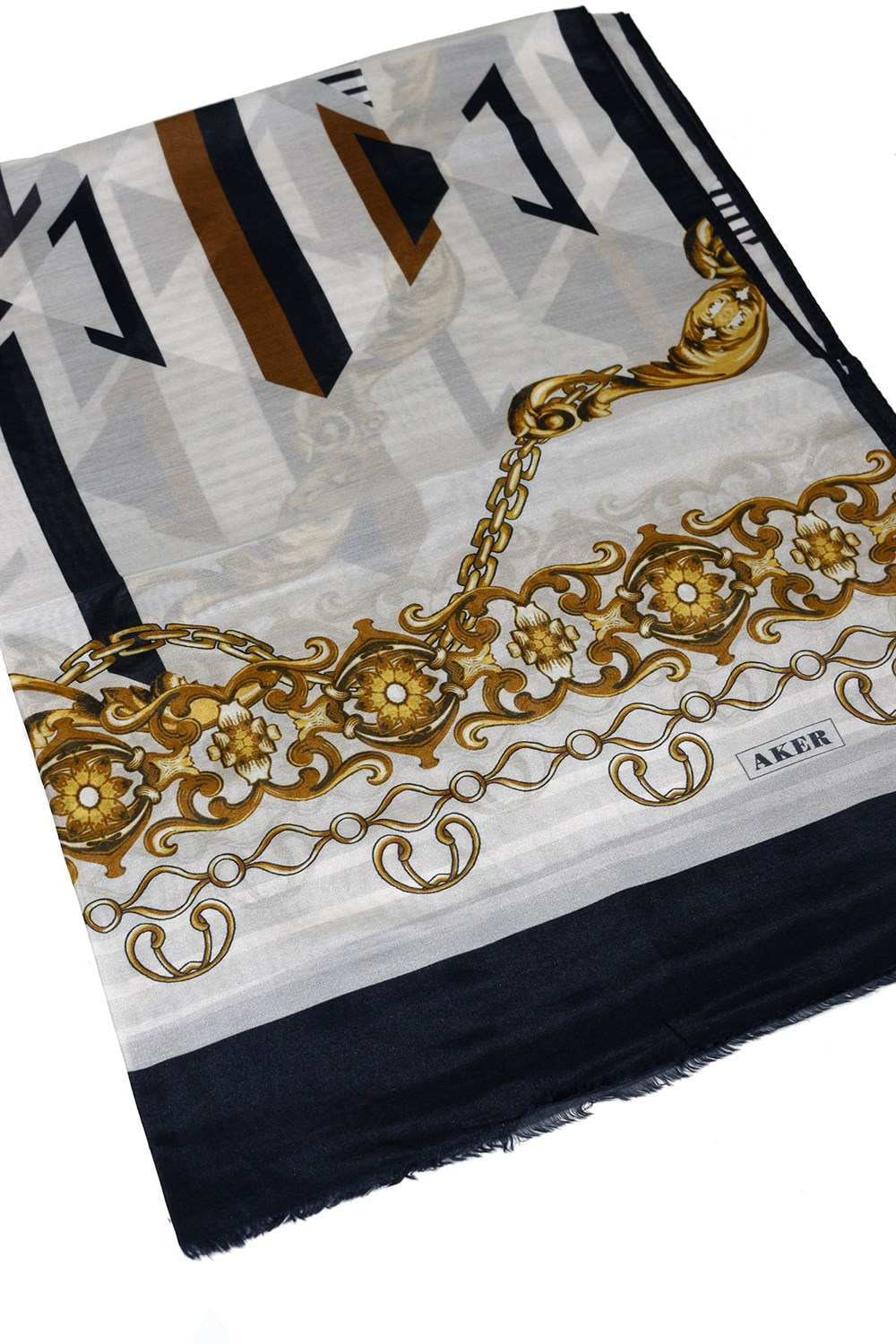 Aker Yaz Serinliği Koton Şal - Desenli - 8023777-413