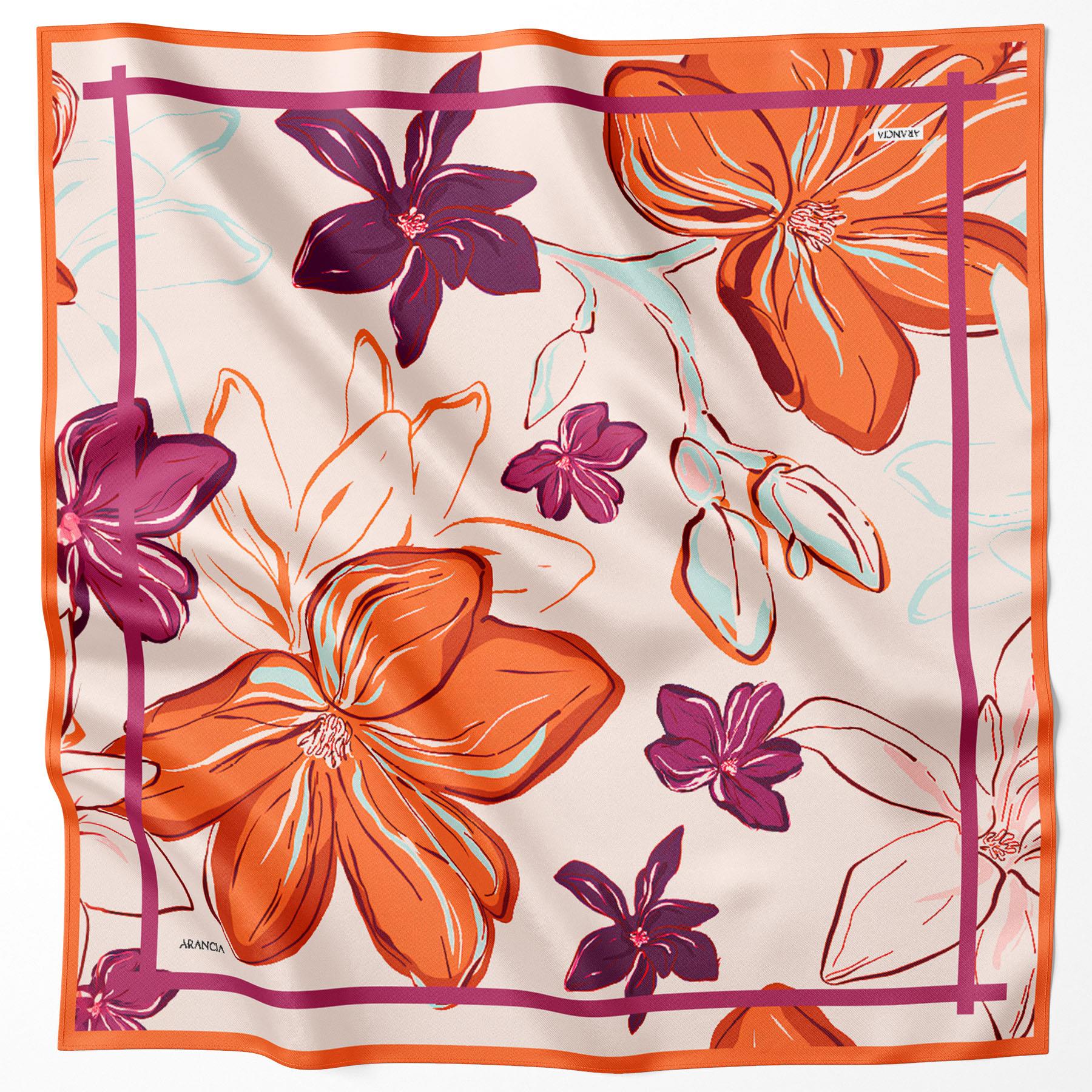 Arancia İpek Eşarp - 2025/2026 Sonbahar-Kış - 02AR513-701 - Tivil