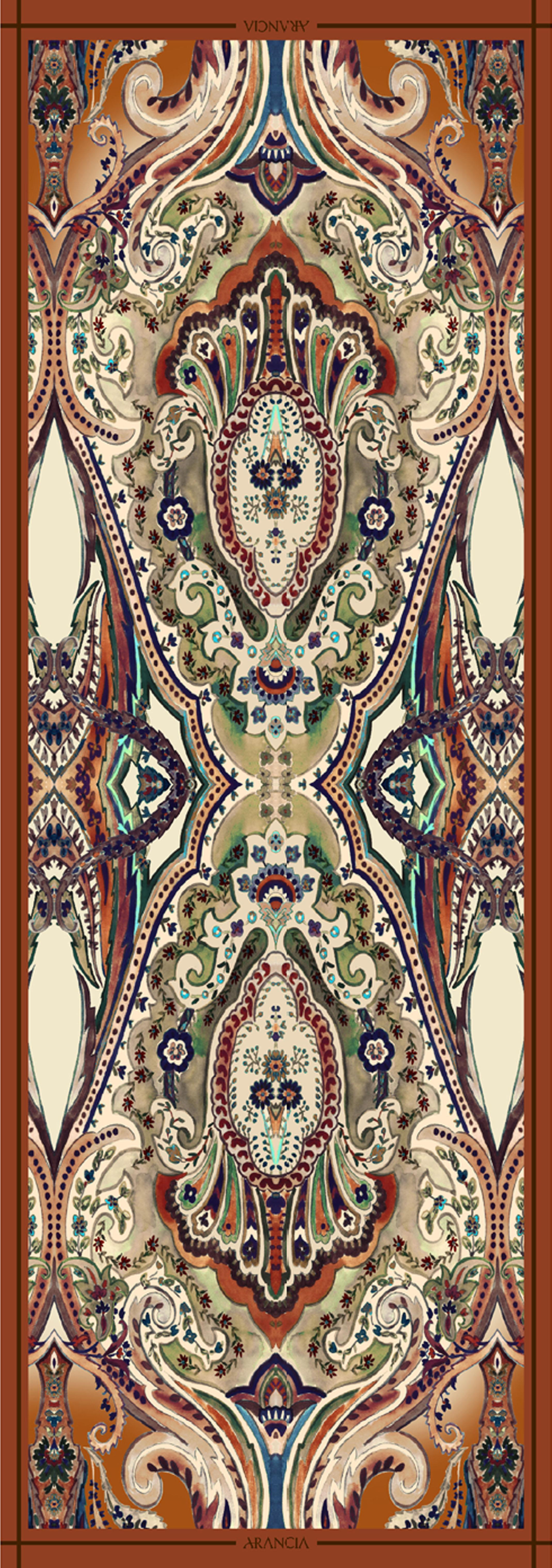 Arancia İpek Şal - 12AR514-715 - Tivil