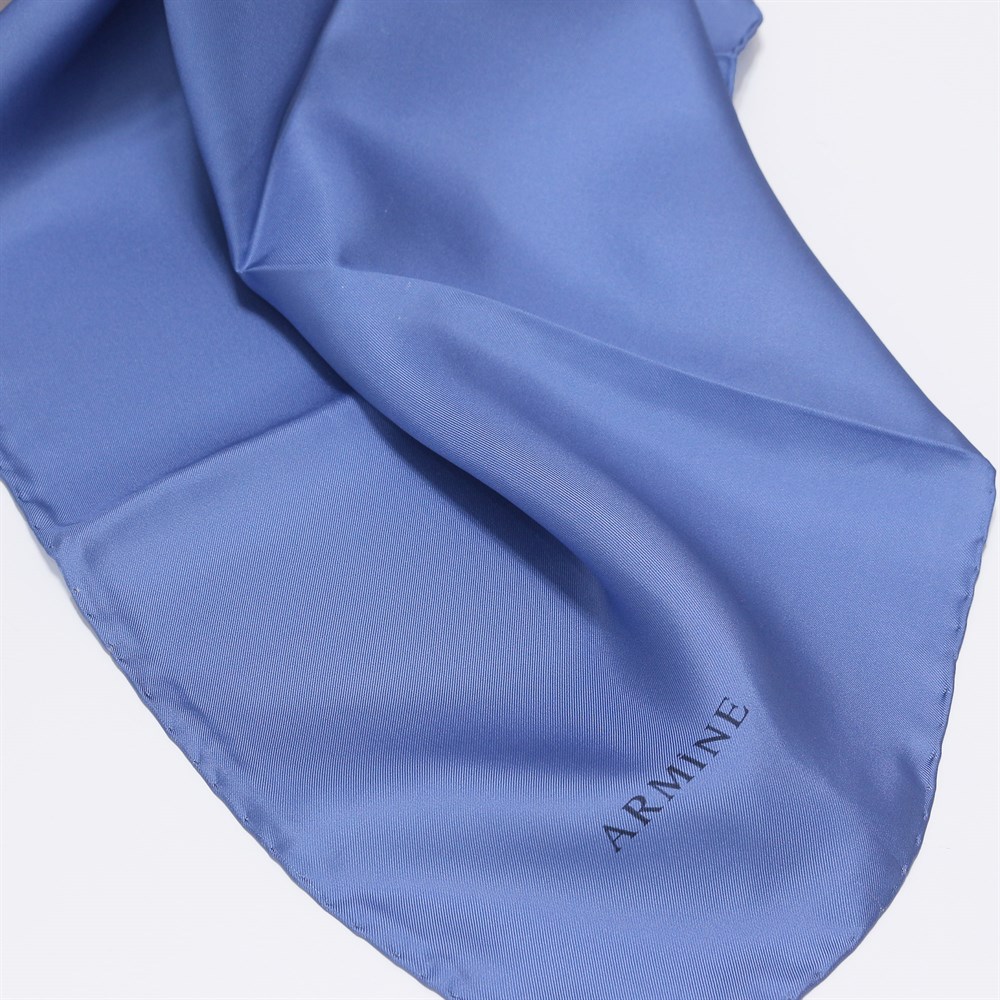 Armine Düz Renk İpek Eşarp - 417 - Tivil - İndigo