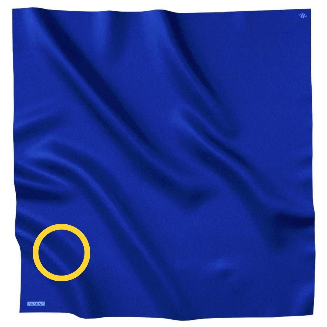 Armine Hafif Defolu İpek Eşarp - ADRE-591 - Tivil - Saks Mavisi - C247