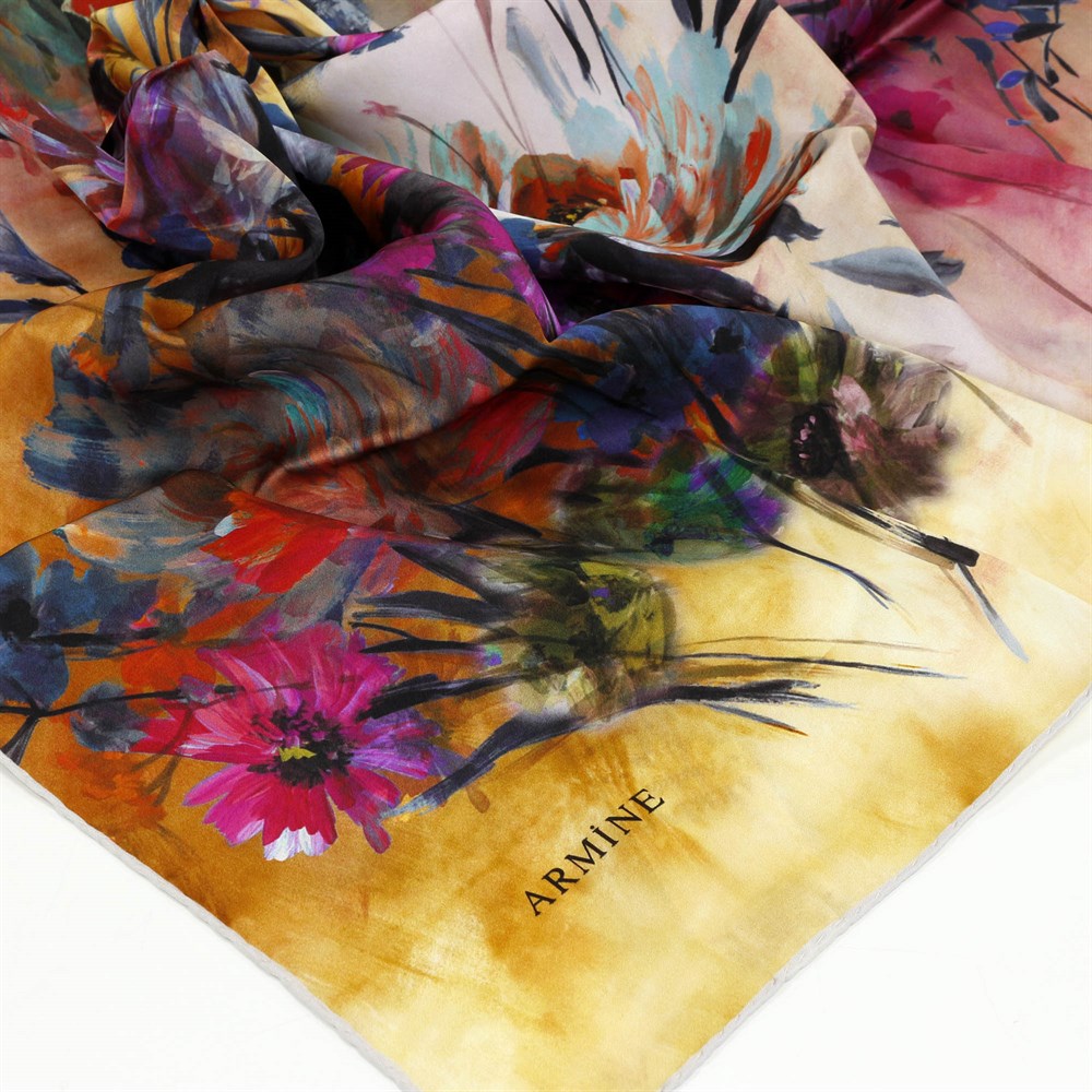 Armine Silk Scarf - 7915D 80 - Satin
