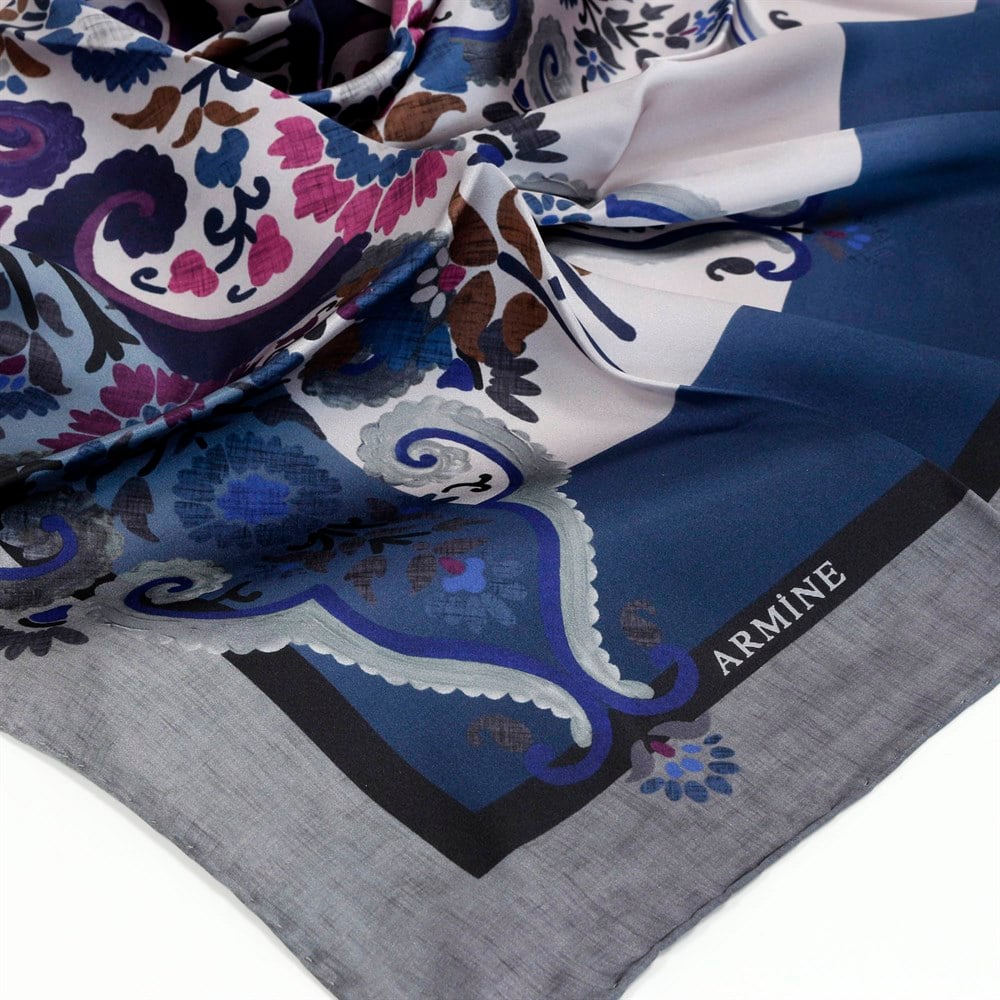 Armine Silk Scarf - 7850D 23 - Satin