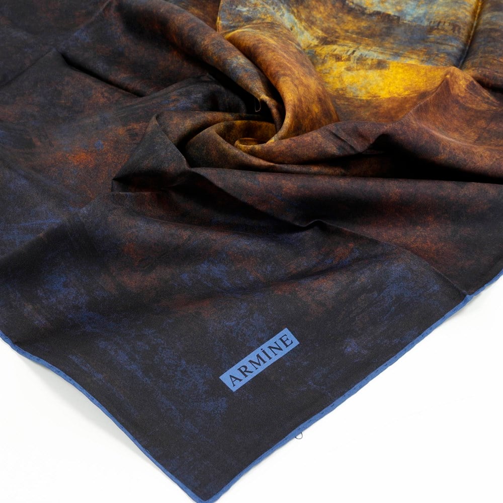 Armine Silk Scarf - 7464D 01 - Twill