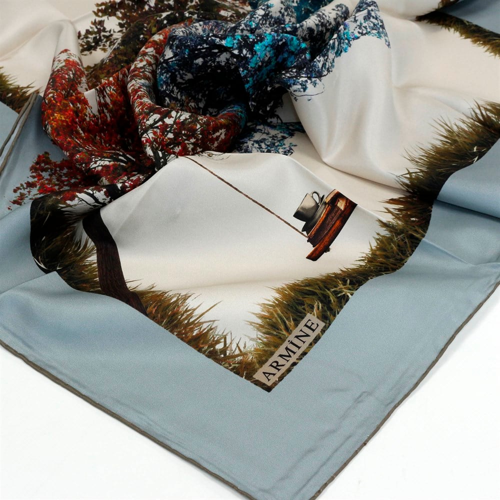 Armine Silk Scarf - 7276D 33 - Twill