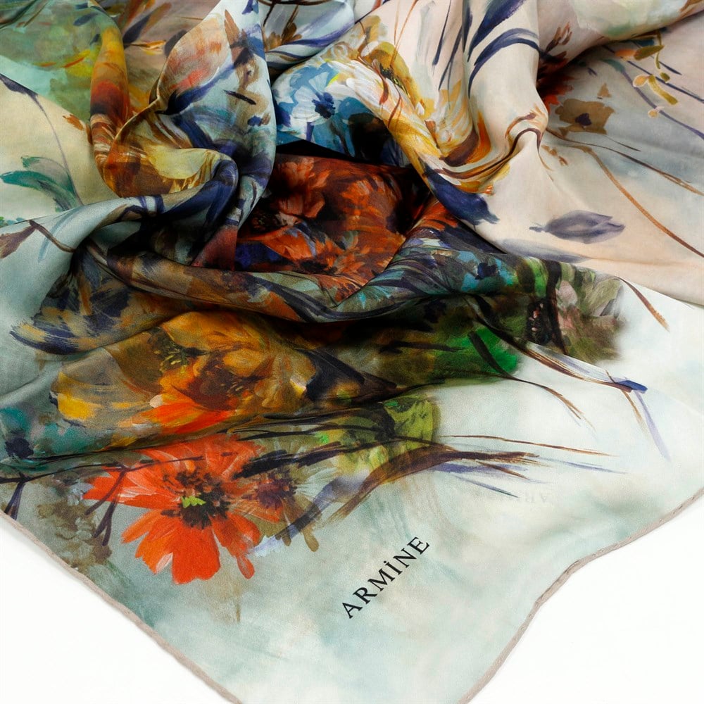 Armine Silk Scarf - 7915D 06 - Satin