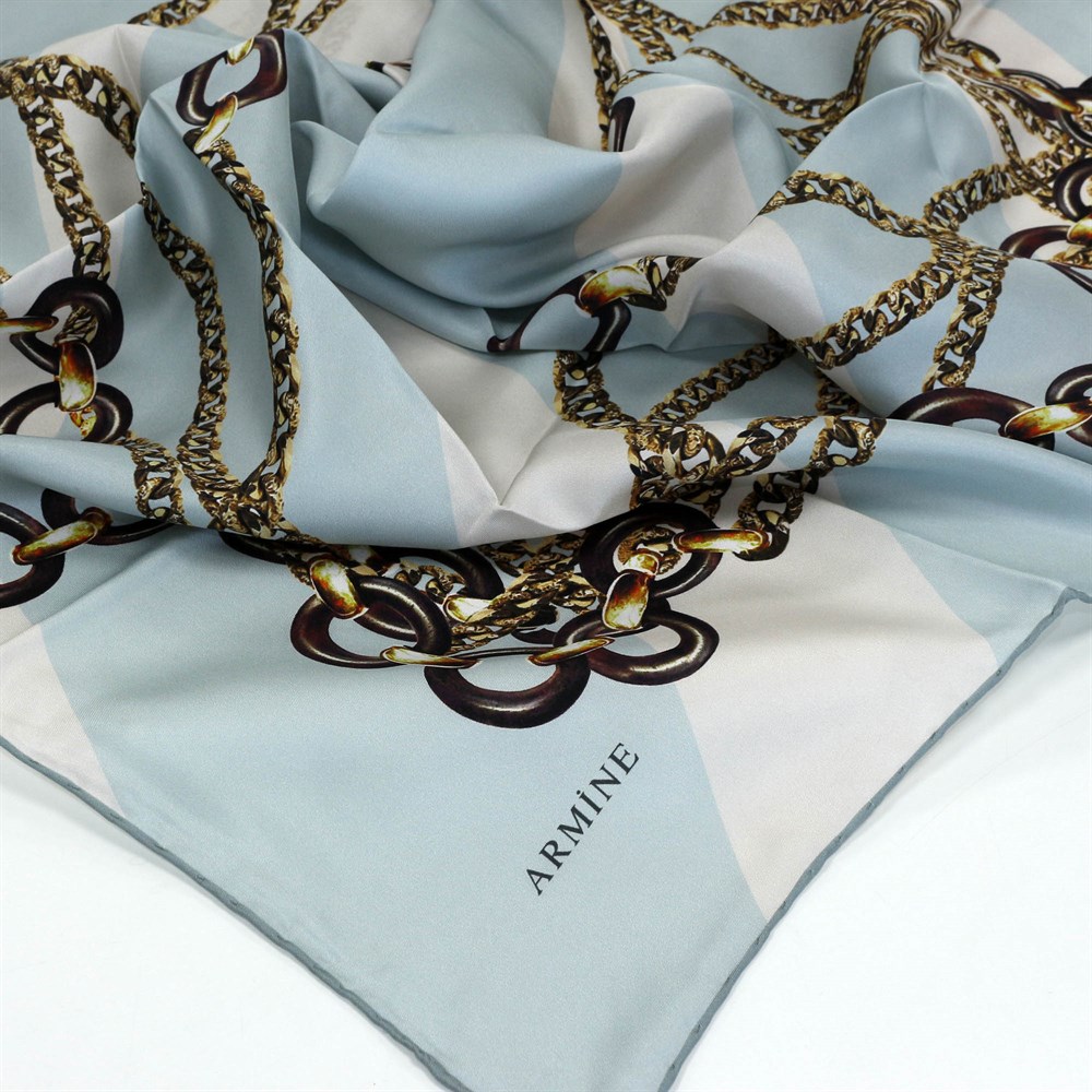 Armine Silk Scarf - 7832D 43 - Twill