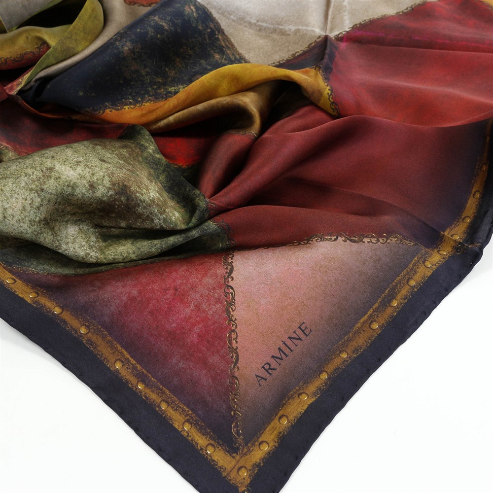 Armine Silk Scarf - 8017D 09 - Satin