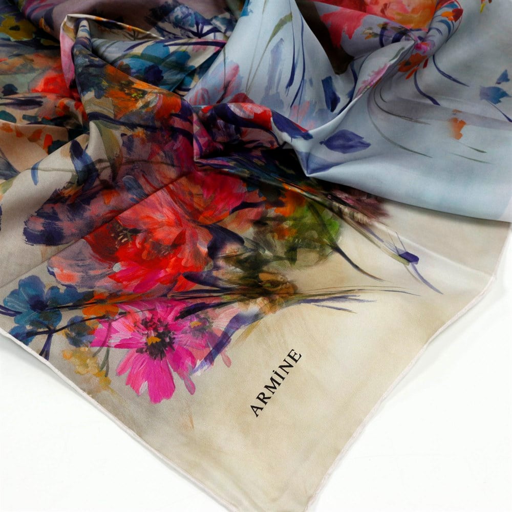 Armine Silk Scarf - 7915D 08 - Twill