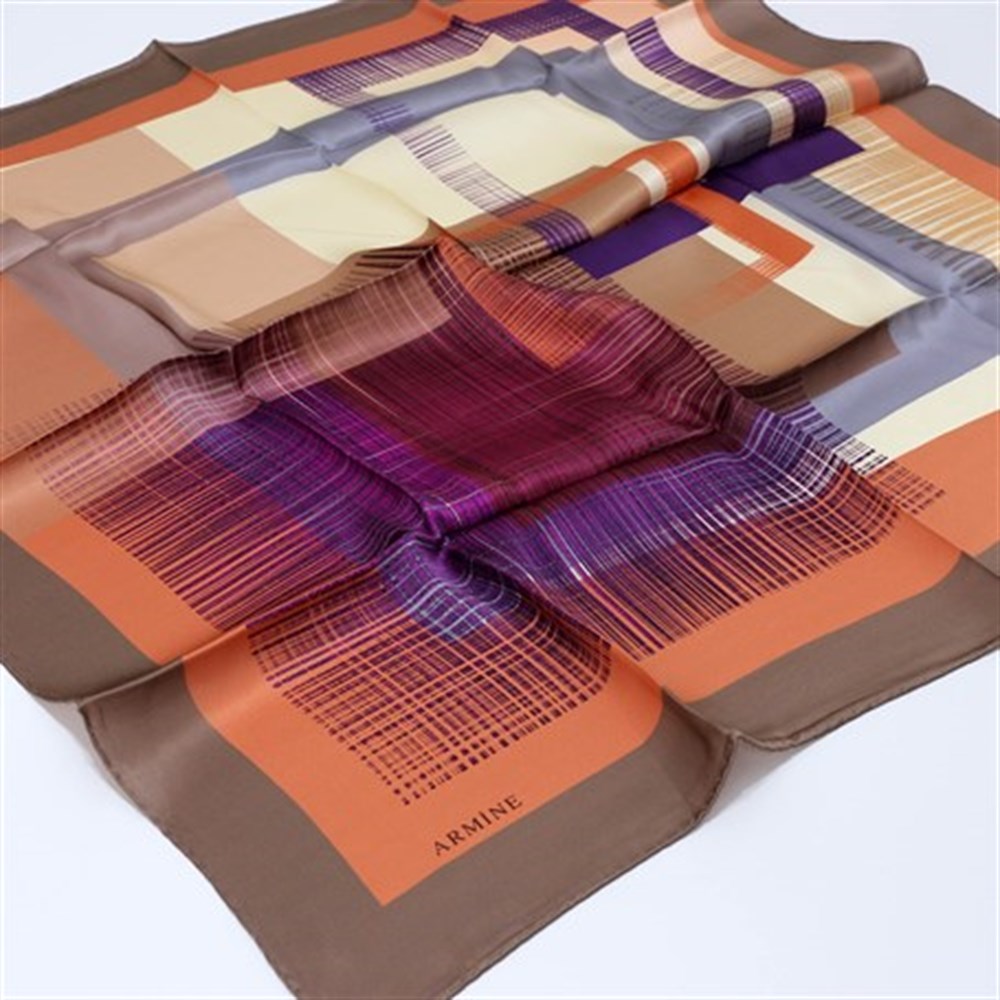 Armine Silk Scarf - 7619D 36 - Twill