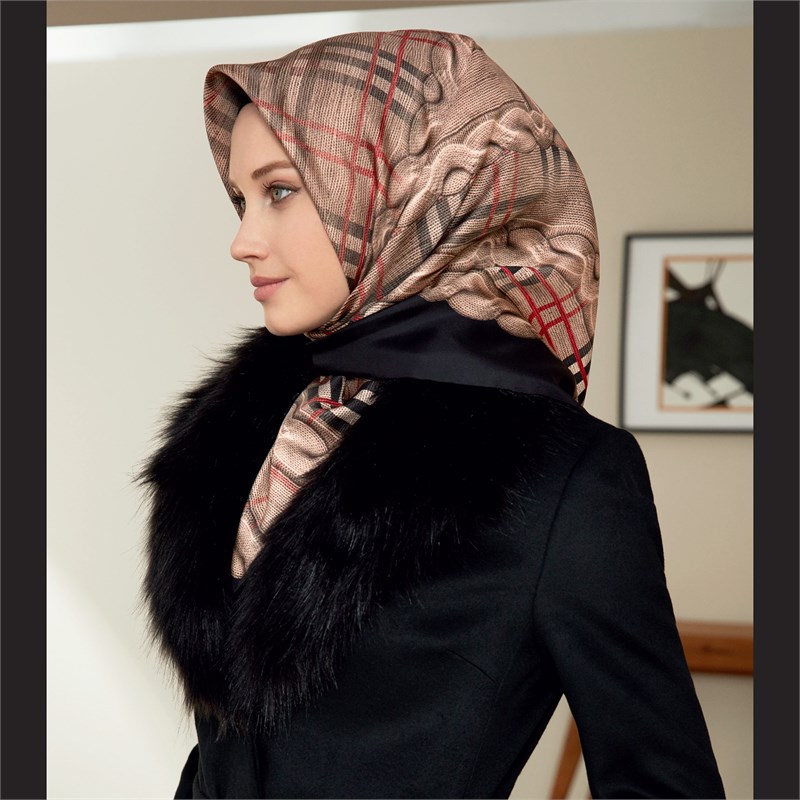 Armine Silk Scarf - 7816D 36 - Satin