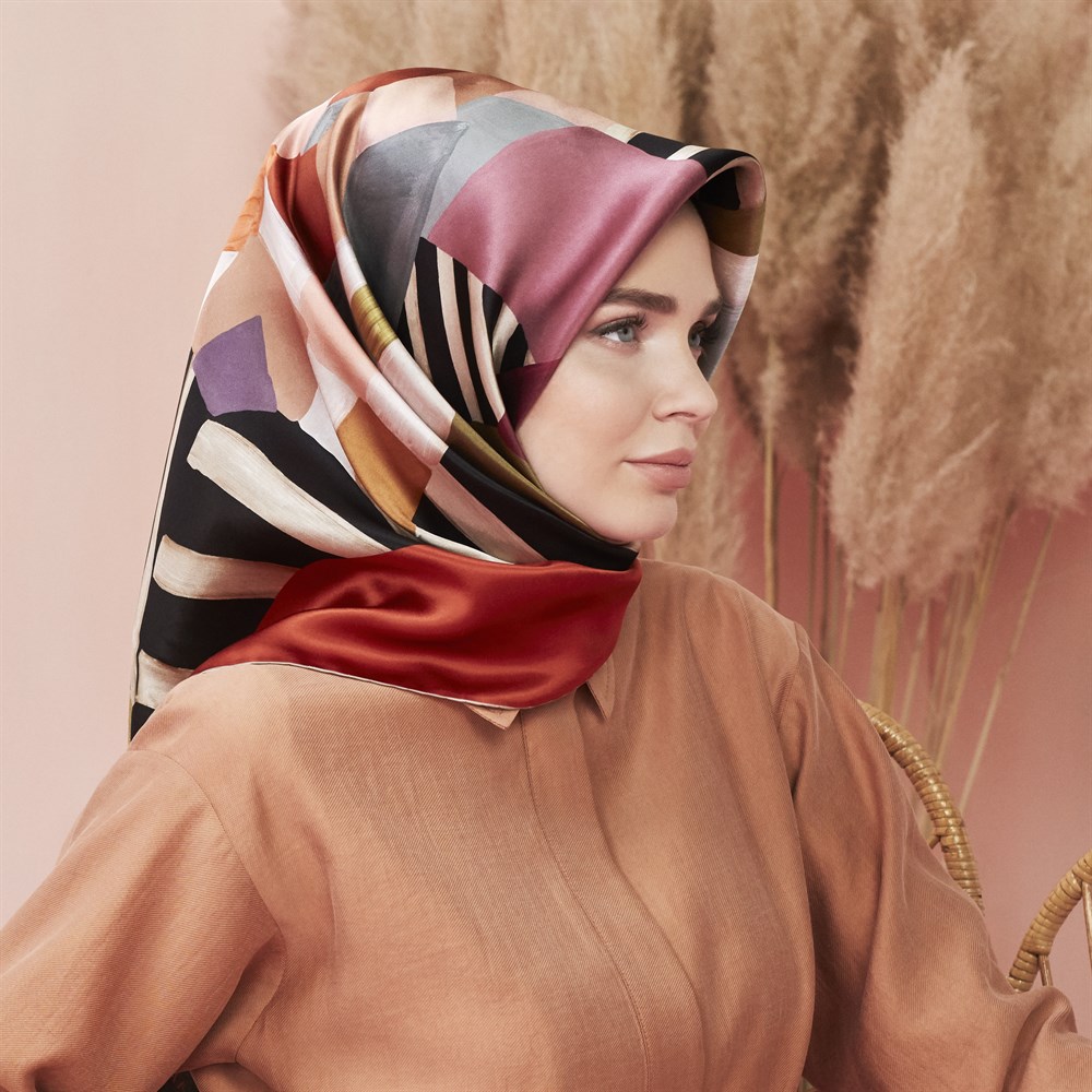 Armine Silk Scarf - 8112D 57 - Satin