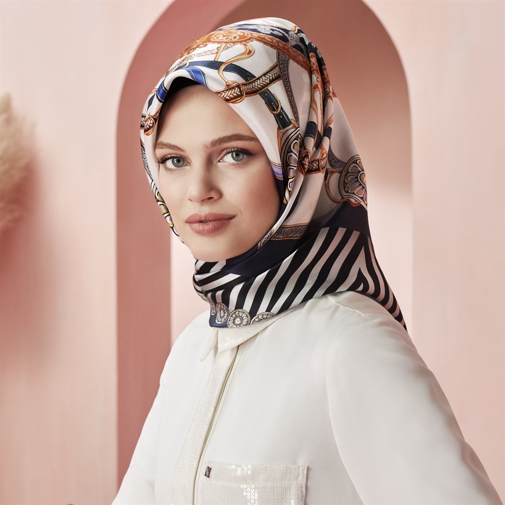 Armine Silk Scarf - 8129D 09 - Satin
