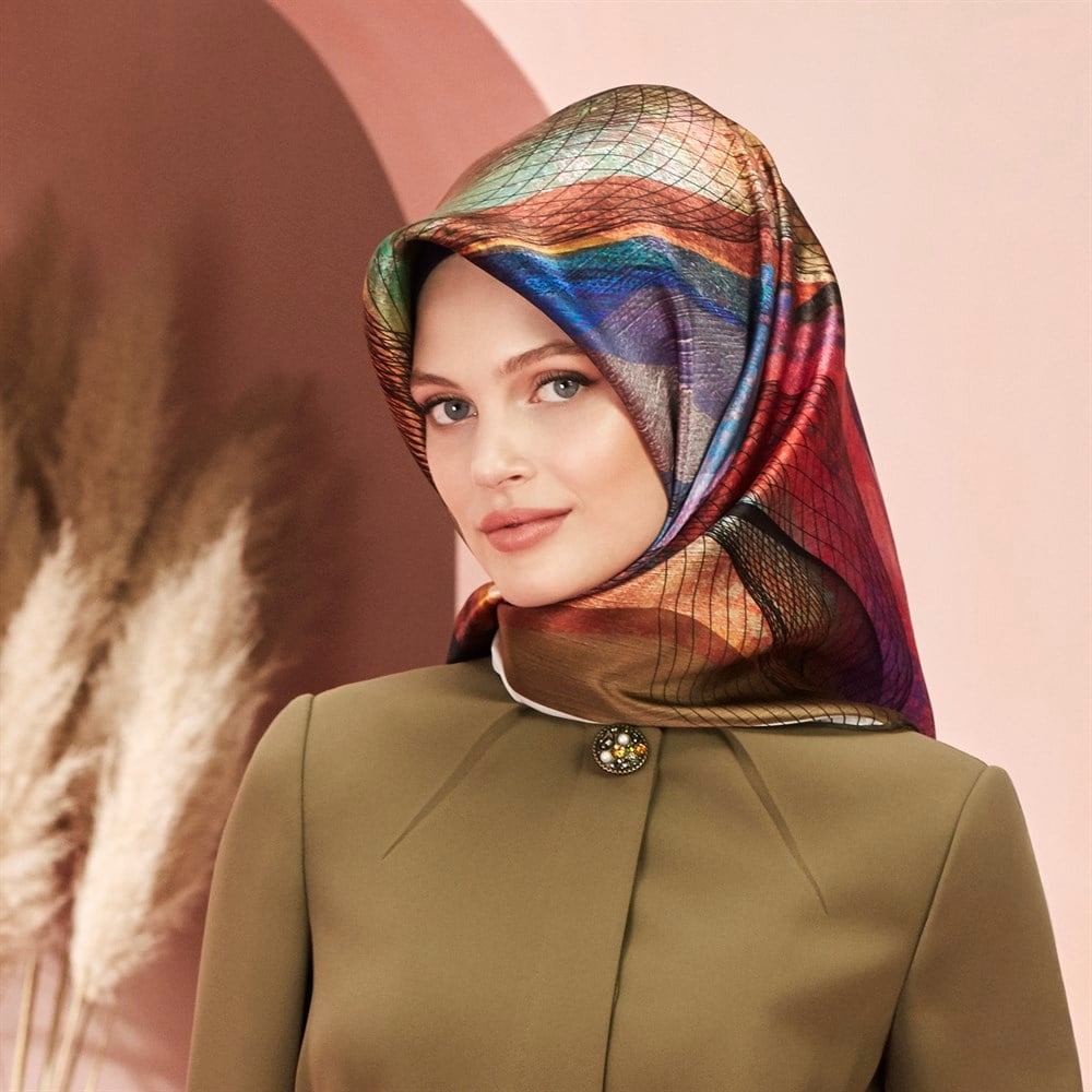 Armine İpek Eşarp 2019 İlkbahar-Yaz - 8121D 23 - Sura