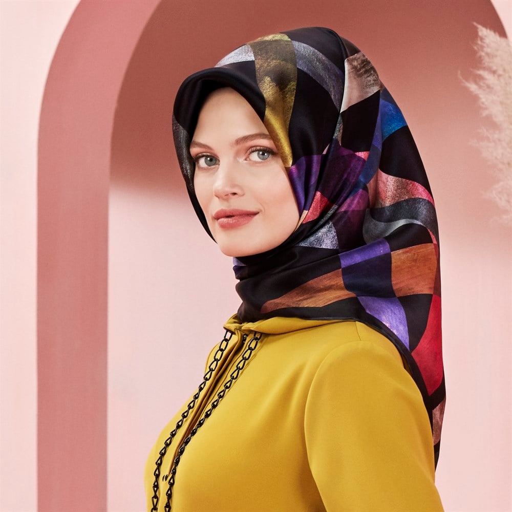 Armine Silk Scarf - 8105D 36 - Satin
