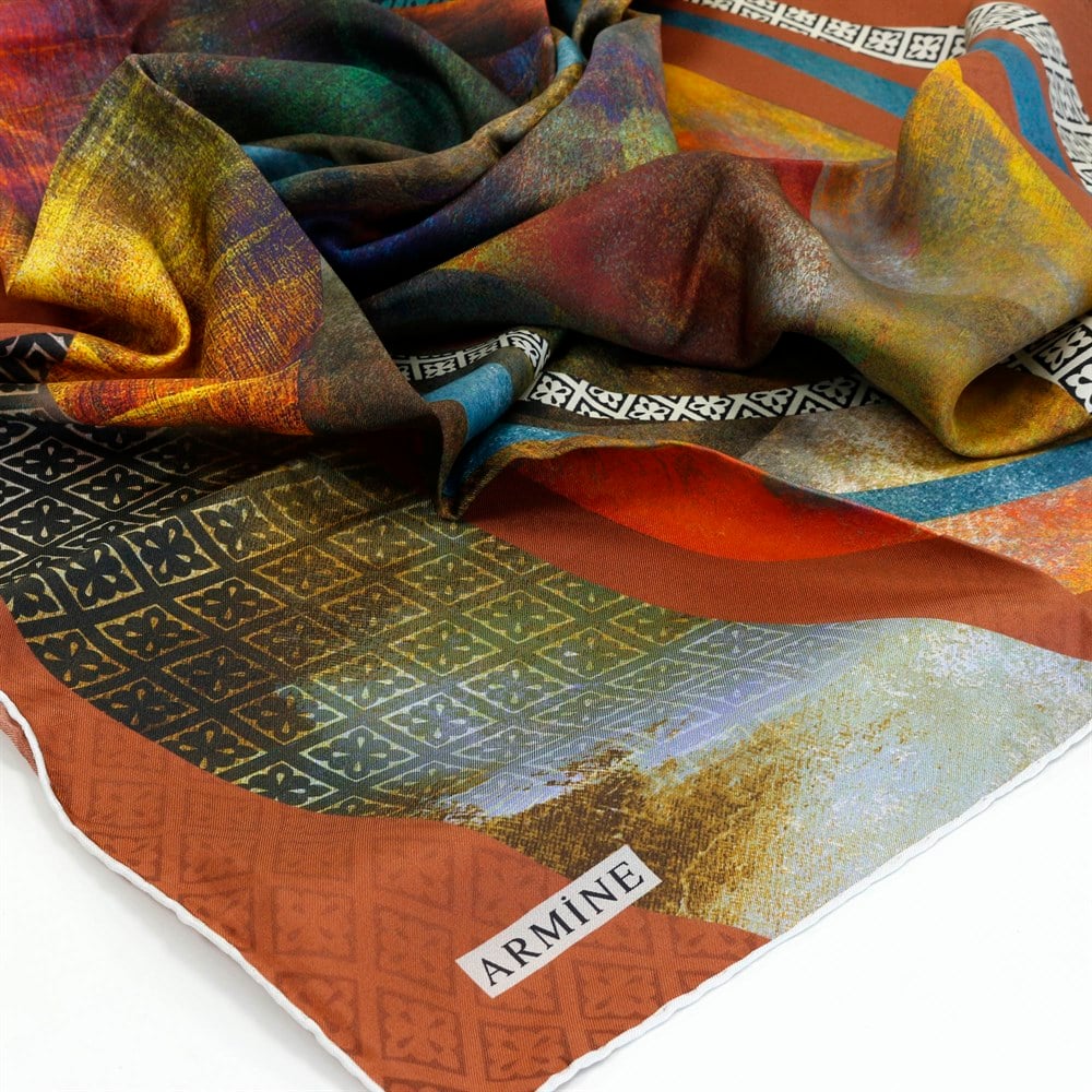 Armine Silk Scarf - 8271D 04 - Twill