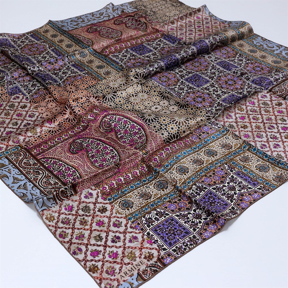 Armine İpek Eşarp 2020 İlkbahar-Yaz - 8330D 05 - Sura