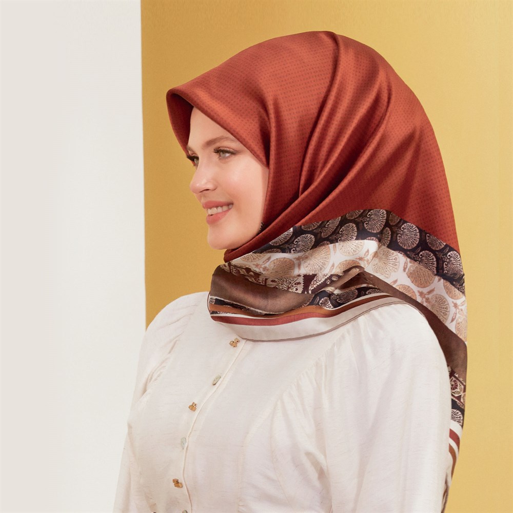 Armine İpek Eşarp 2020 İlkbahar-Yaz - 8309D 03 - Tivil