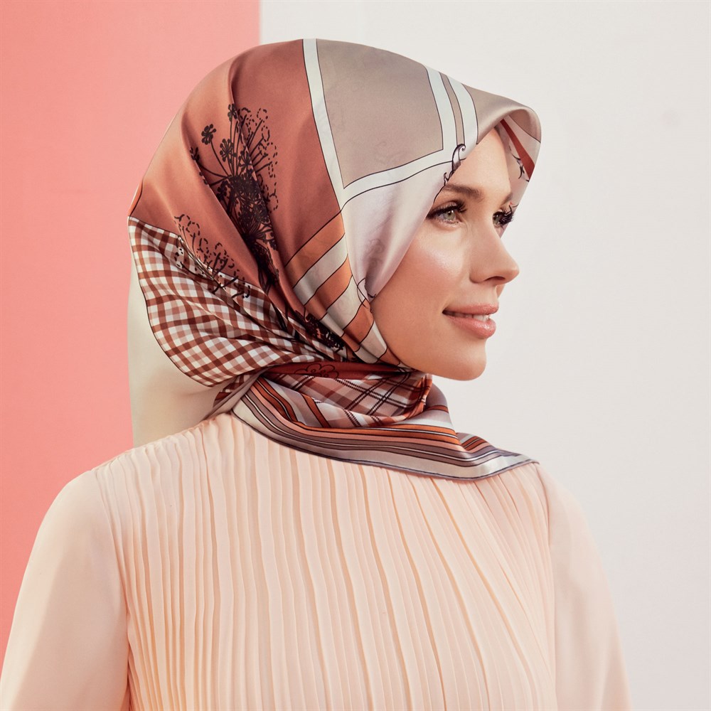 Armine İpek Eşarp 2020 İlkbahar-Yaz - 8303D 81 - Tivil