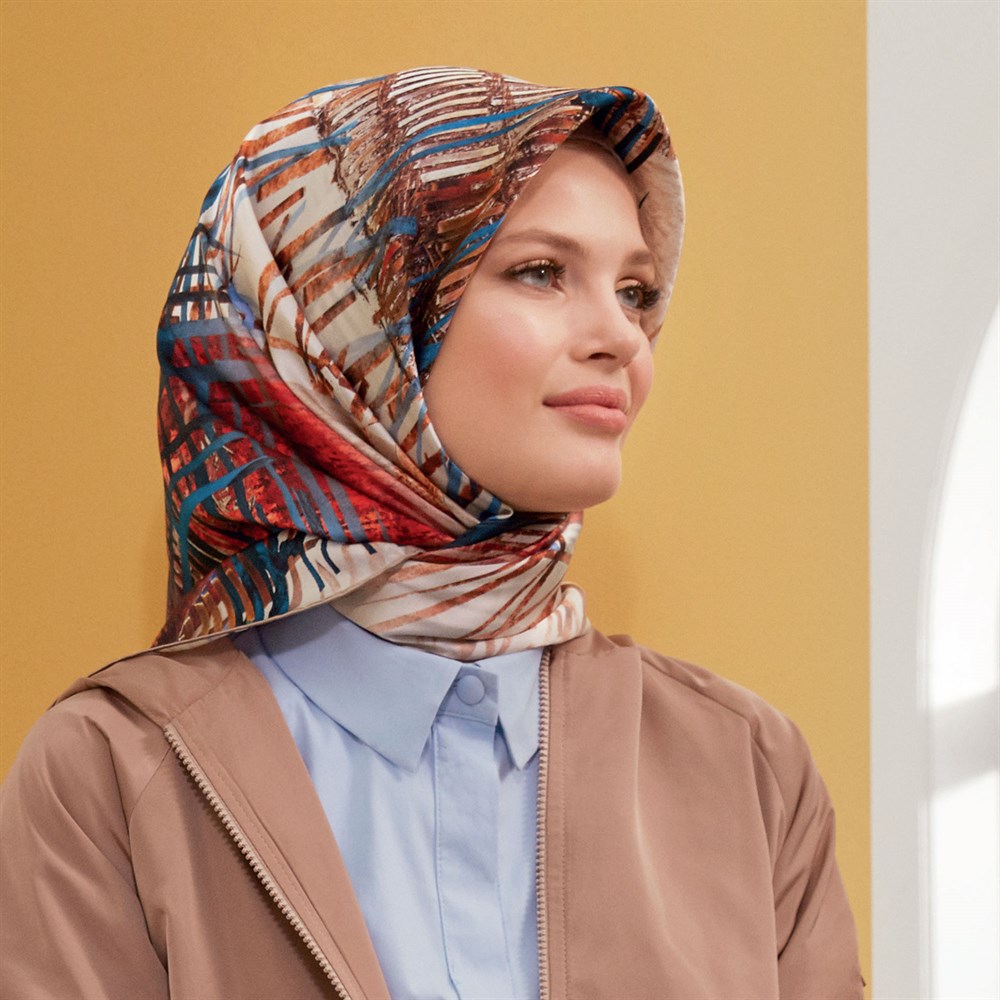 Armine İpek Eşarp 2020 İlkbahar-Yaz - 8331D 35 - Tivil