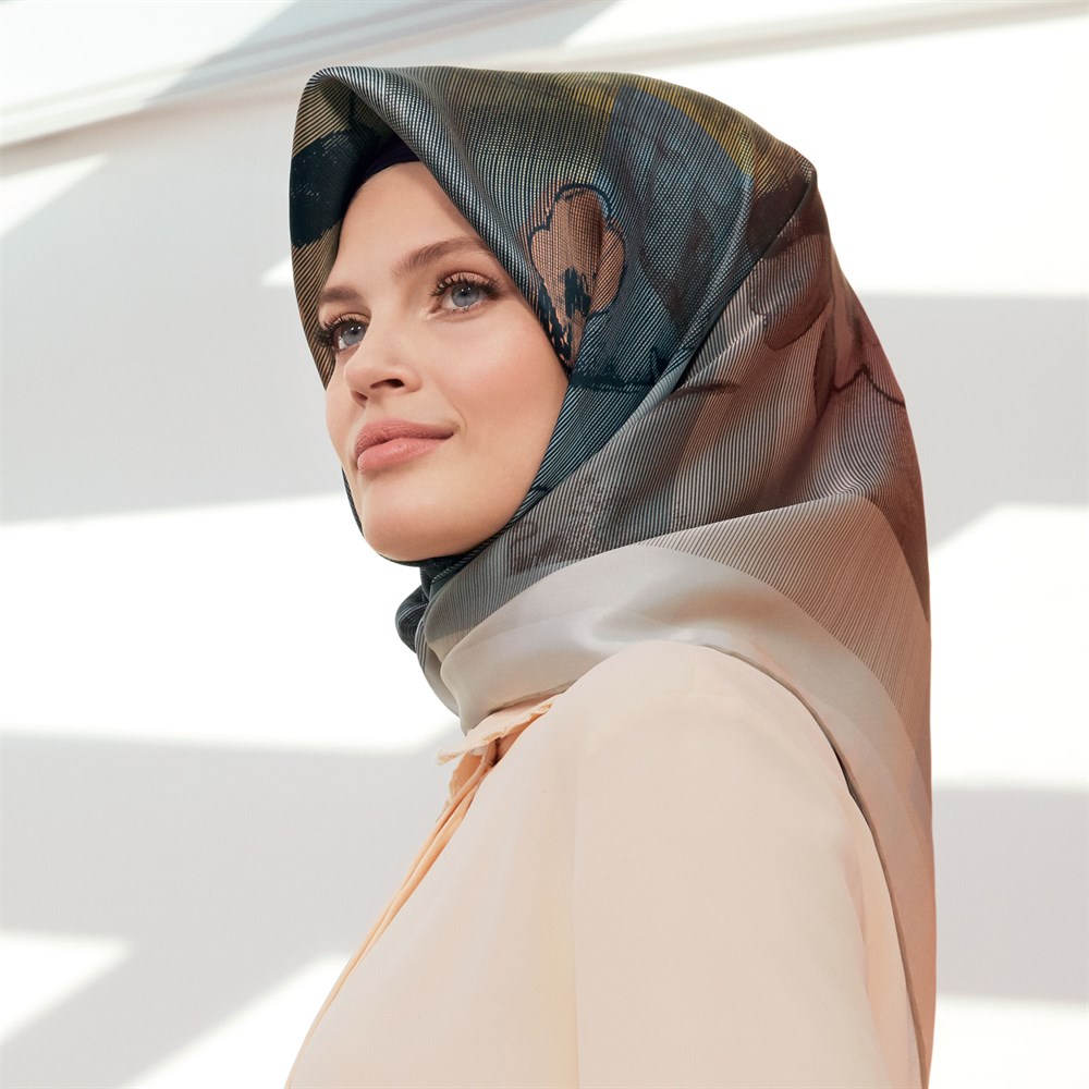 Armine İpek Eşarp 2020 İlkbahar-Yaz - 8349D 31 - Tivil