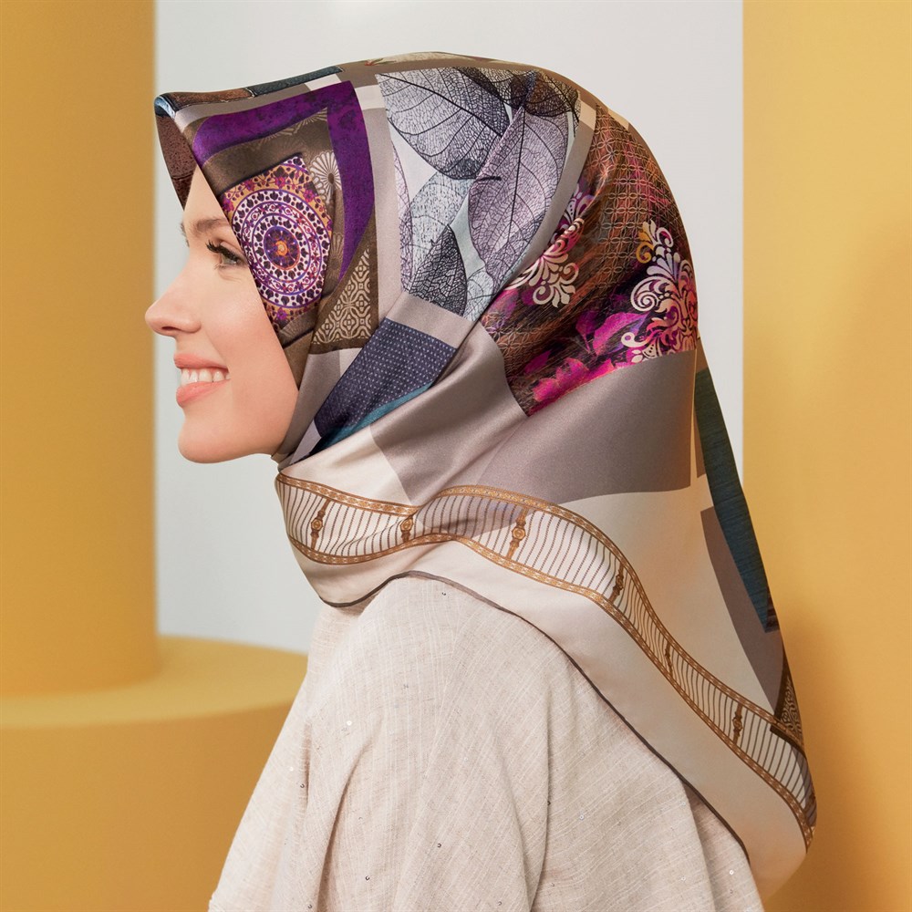 Armine İpek Eşarp 2020 İlkbahar-Yaz - 8312D 07 - Tivil